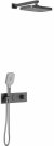 Душевая система Vincea VSFW-422T1GM с термостатом Вороненая сталь 