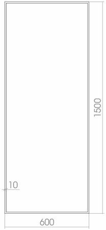 Зеркало Creto Dea 60 23-6001500D Белое 