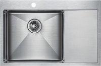 Мойка кухонная Paulmark Elde PM807851-BSL брашированная нержавеющая сталь