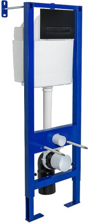 Инсталляция Berges Atom 410 040340 для унитаза с Черной клавишей смыва 
