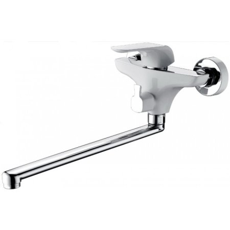 Смеситель для ванны Landberg LB-13207A-D120CR+W Хром/Белый 