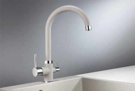 Смеситель Granula GR-2168 для кухонной мойки, базальт 