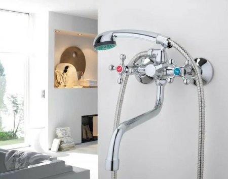 Смеситель для ванны Frap H08 F2208-2 универсальный Хром 