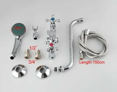 Смеситель для ванны Frap H08 F2208-2 универсальный Хром 