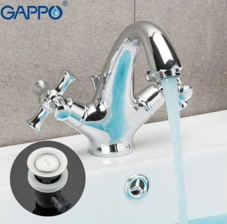Смеситель для раковины Gappo G42 G1042 Хром 