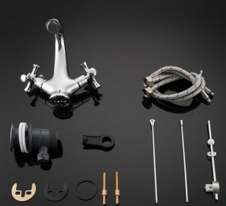 Смеситель для раковины Gappo G42 G1042 Хром 