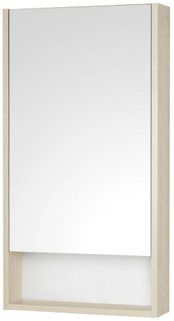 Зеркальный шкаф Aquaton Сканди 45 1A252002SDB20 Белый Дуб верона 