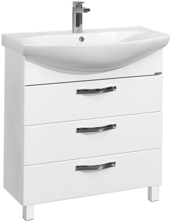 Тумба под раковину Aquaton Ария 80 Н 1A141301AA010 Белая 