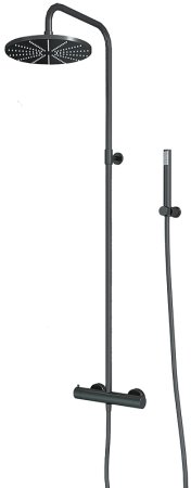Душевая система Paini Cox 78PZ689TH Черный матовый 