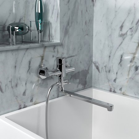 Смеситель для ванны Paini Messina MECR119KM универсальный Хром 