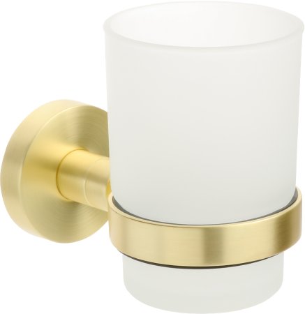 Стакан для ванной комнаты FIXSEN COMFORT GOLD FX-87006, матовое золото 