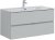 Тумба с раковиной Aquanet Алвита New 100 2 ящика, серый 