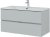 Тумба с раковиной Aquanet Алвита New 100 2 ящика, серый 