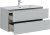 Тумба с раковиной Aquanet Алвита New 100 2 ящика, серый 