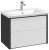 Тумба под раковину Roca Ronda 80 ZRU9302965 подвесная Белый глянец Антрацит 