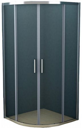 Душевой уголок Azario Ostin AZ-121 S А 100*100*195 профиль Хром стекло прозрачное 