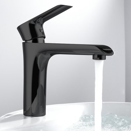 Смеситель для раковины Vincea Esse VBF-1E1MB Черный матовый 