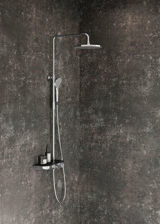 Душевая система Ravak Termo 300 TE 094.02/150 X070162 с термостатом Хром Черная 