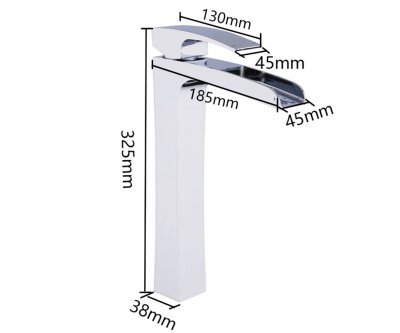 Смеситель для накладной раковины Gappo Jacob G1007-21 хром 
