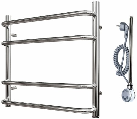 Электрический полотенцесушитель Point Нептун PN09155E П4 500x500 левый/правый Хром 