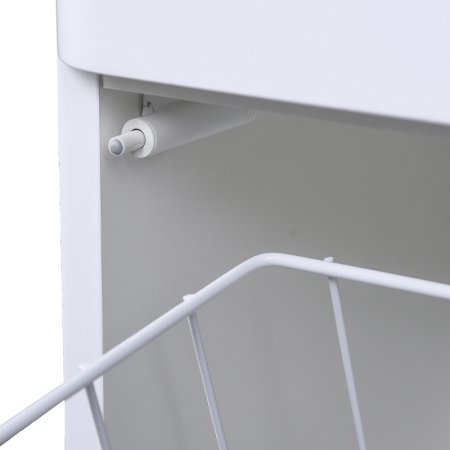 Шкаф пенал Style Line Каре 30 СС-00002271 Люкс Plus с бельевой корзиной Белый 