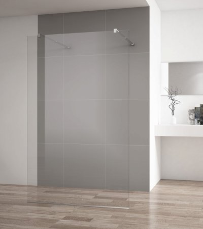 Душевая перегородка Cezares Liberta-L-2-100-120-C-Cr стекло прозрачное, кронштейн 120 см 