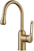 Смеситель для раковины Raffine F101G, золотой сатин