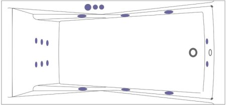 Акриловая ванна Excellent Palace WAEX.PAL17.SMART 170x75 