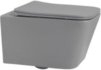 Унитаз Abber Rechteck AC1201MG подвесной Серый матовый с сиденьем Микролифт