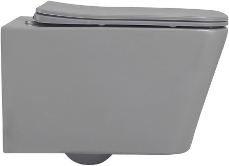 Унитаз Abber Rechteck AC1201MG подвесной Серый матовый с сиденьем Микролифт 