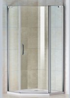 Душевой уголок WeltWasser WW300 PI 100x100 10000002752 профиль Хром стекло прозрачное