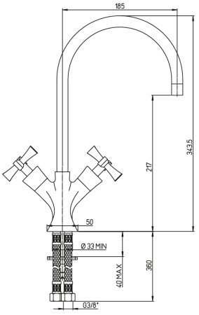 Смеситель для кухни Paini Elix 85CR572KM Хром 