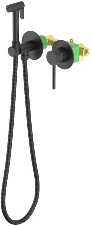 Гигиенический душ со смесителем TIMO Saona 2339/03SM, черный 
