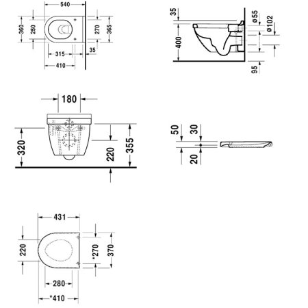 Унитаз подвесной Toto RP CW552Y 