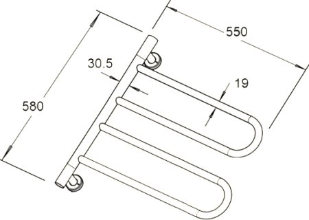 Полотенцесушитель электрический Zorg AZR HT-07 BR бронза 