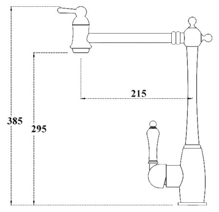 Смеситель Zorg Clean Water ZR 331 YF-BR для кухонной мойки 