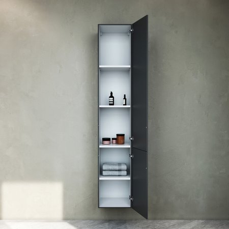 Шкаф пенал AM.PM Gem 30 R M90CHR0306GM подвесной Графит матовый 