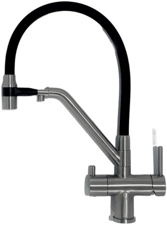 Смеситель для кухни Gappo G4398-85 Сатин Черный 