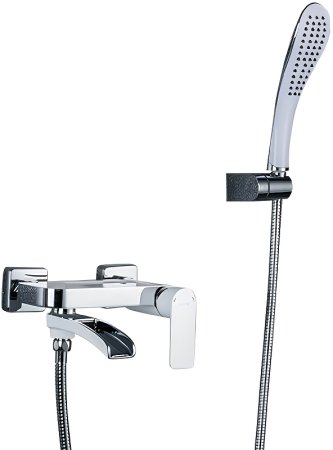 Смеситель для ванны Gappo G48 G3248-8 Белый Хром 