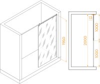 Душевая перегородка RGW WA-034 1000