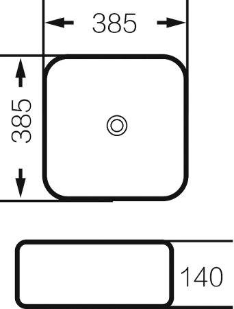 Раковина-чаша Grossman 40 GR-4042BW Белая Черная 