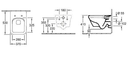 Унитаз подвесной Villeroy & Boch Architectura 5685R001 