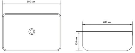 Раковина-чаша Aquanet Soul-1-MB 50 245833 Черная матовая 