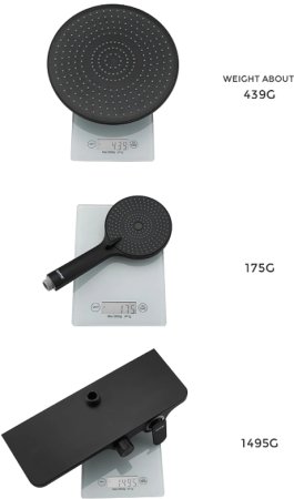 Душевая система Gappo G2495-5 Черная матовая 