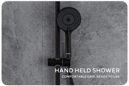 Душевая система Gappo G2495-5 Черная матовая 