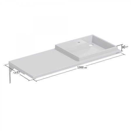 Раковина над стиральной машиной СаНта Юпитер 130 L 
