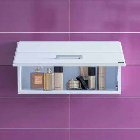 Шкаф для ванной комнаты навесной СаНта Омега 60/30 горизонтальный 