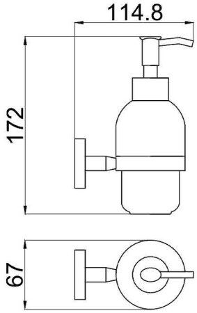 Дозатор для жидкого мыла Allen Brau Priority 6.31006-00 Белый Хром 