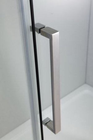 Душевой уголок Black&White Stellar Wind S301 90х90 3019090 профиль Серебристый хром стекло прозрачное 