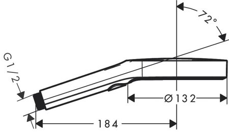 Ручной душ Hansgrohe Rainfinity 26864670 Черный матовый 